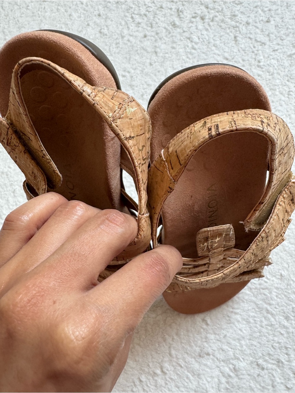 Vionic Harissa Cork Gladiator Sandals Women's Size 7 Wide Orthotic Comfort - Picture 6 of 6